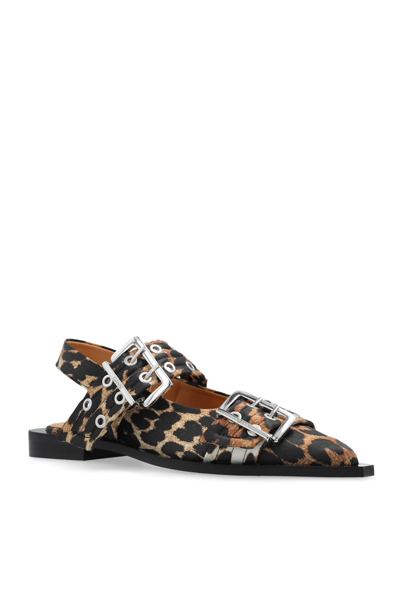 GANNI ヒョウ柄サンタル S29364926 943 Ganni Shoes with animal print | Women's Shoes | Vitkac